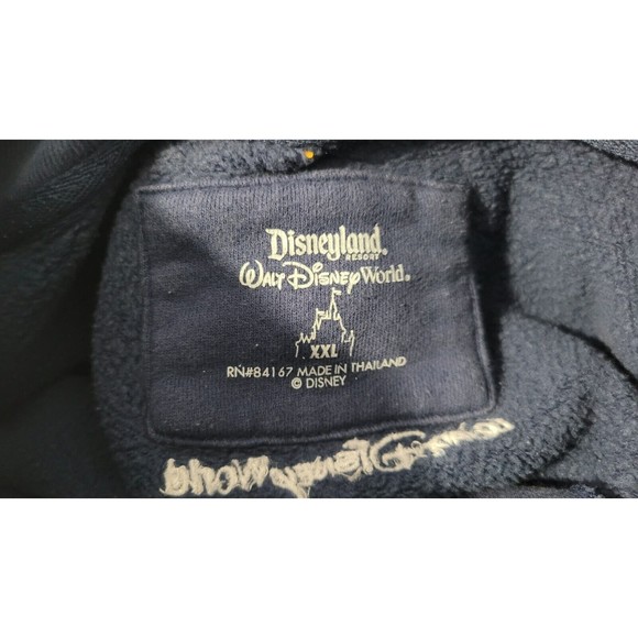 Walt‎ Disney World Resort Sweatshirt Size 2XL 2009 Mickey Mouse Blue Fleece - Picture 13 of 13